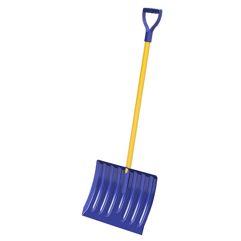 Mount Waldo Plastics SnoDrifter 18SDSB Snow Shovel, 18 in W Blade, Steel Handle, Blue