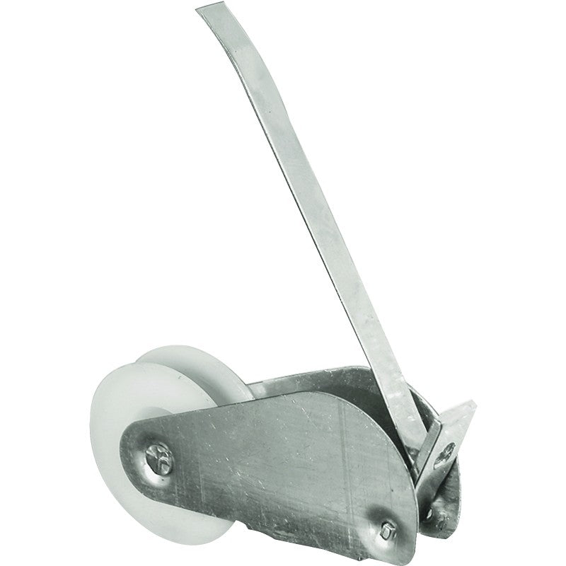 Prime-Line B 518 Roller Assembly, 1 in Dia Roller, 1/4 in W Roller, Plastic/Steel, Silver