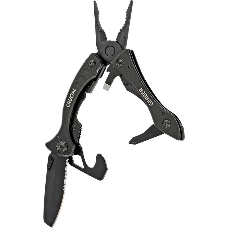 Gerber Crucial Series 31-001518 Multi-Tool, 8-Function, Curved Handle