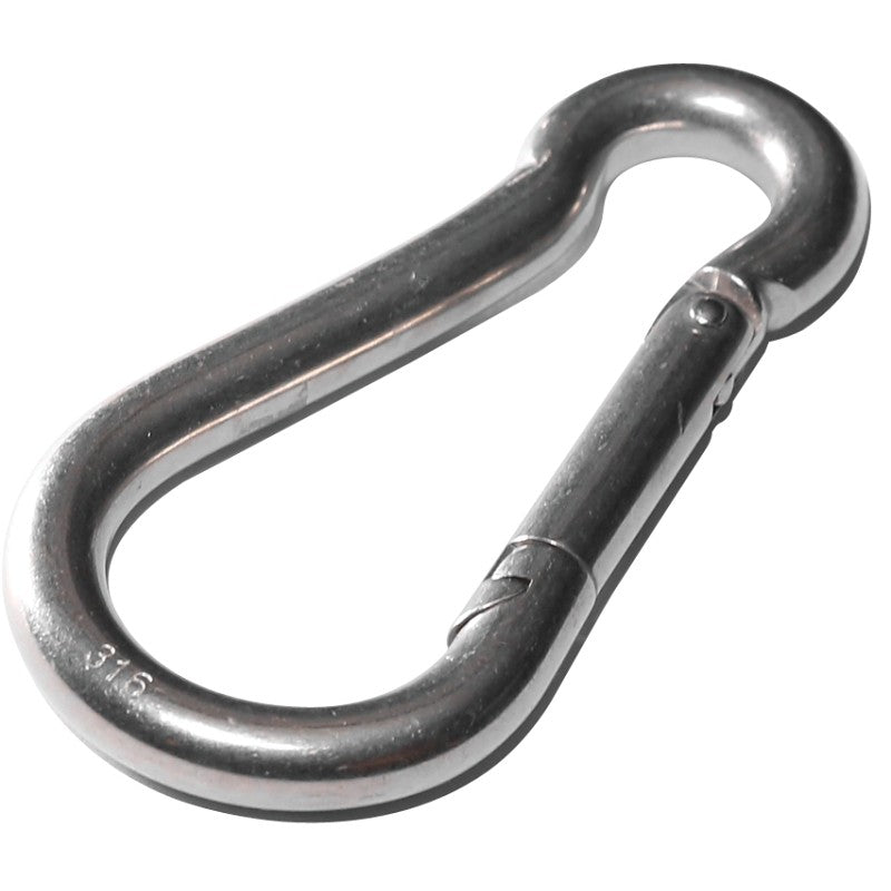 Baron 2450-9/32 Spring Hook Snap Link, 0.28 in THK Dimensions, Steel, Zinc