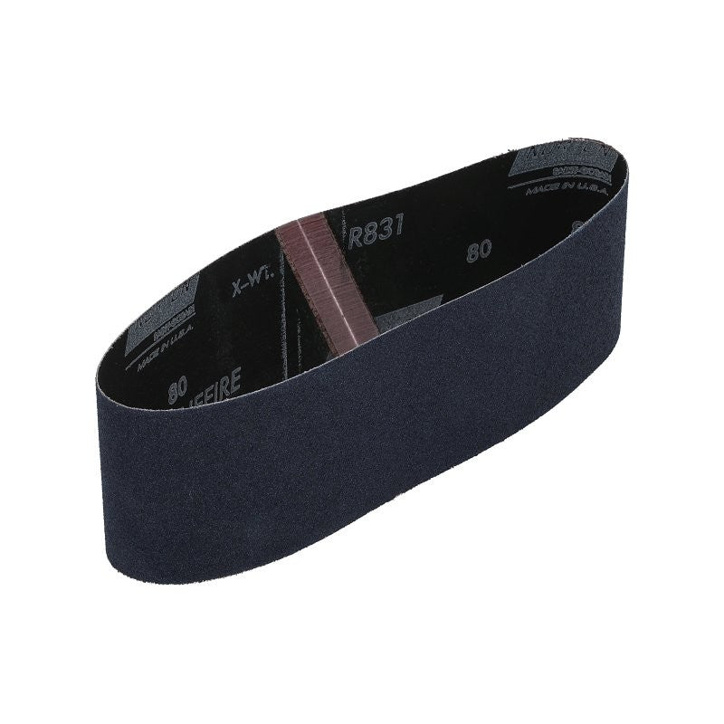 Norton ProSand R811/R816/R831 Series 07660768232 Portable Abrasive Belt, 3 in W, 24 in L, 80 Grit, Coarse