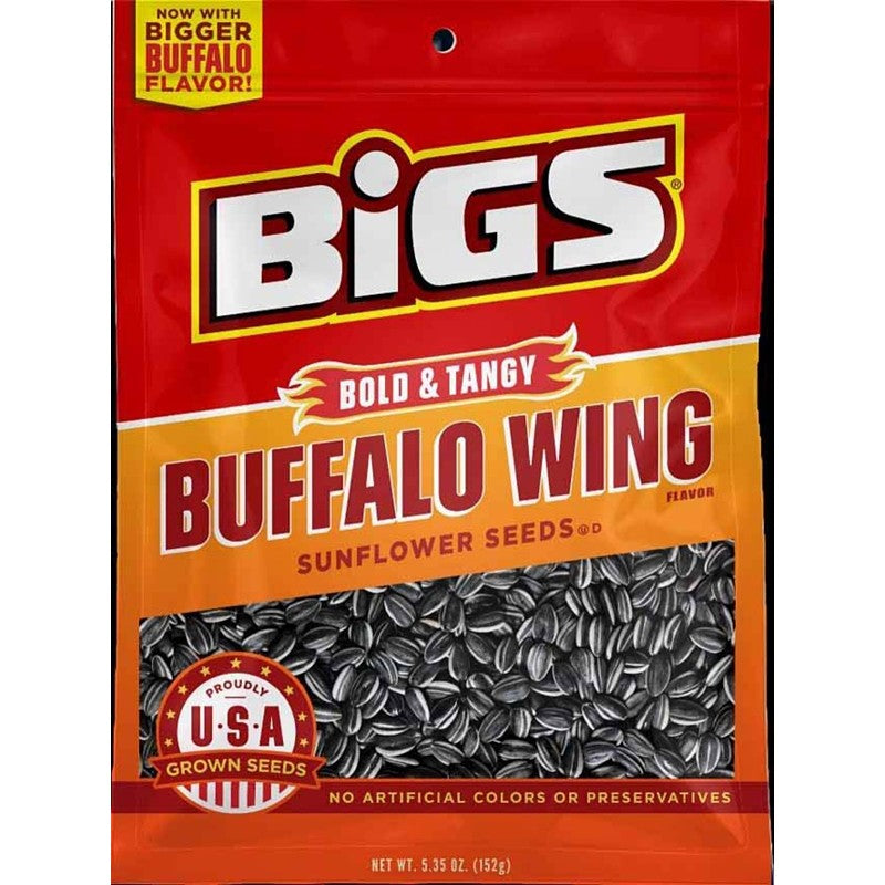 Bigs 55004 Sunflower Seed, Buffalo Wing, 5.35 oz (Pack of 12)