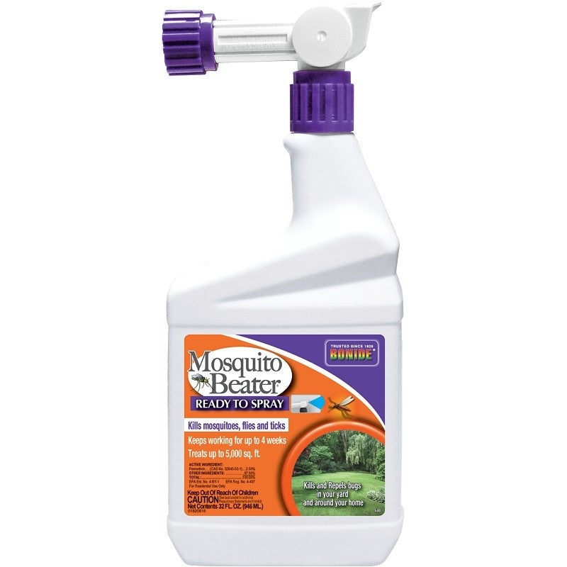 Bonide Mosquito Beater 680 Mosquito Beater, Liquid, Spray Application, 1 qt