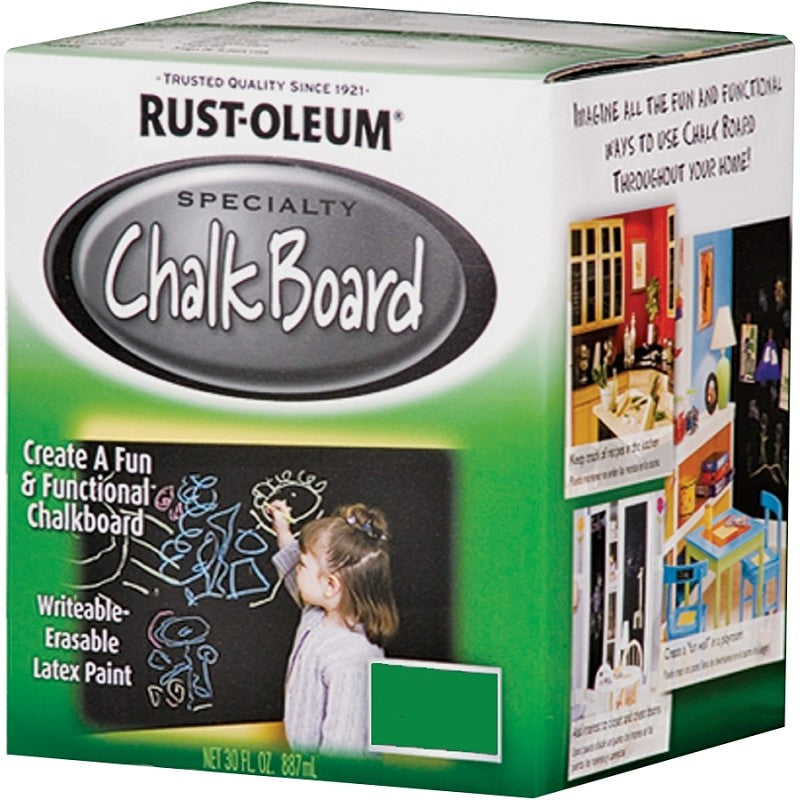 Rust-Oleum 206438 Chalk Paint, Green, 1 qt, Can