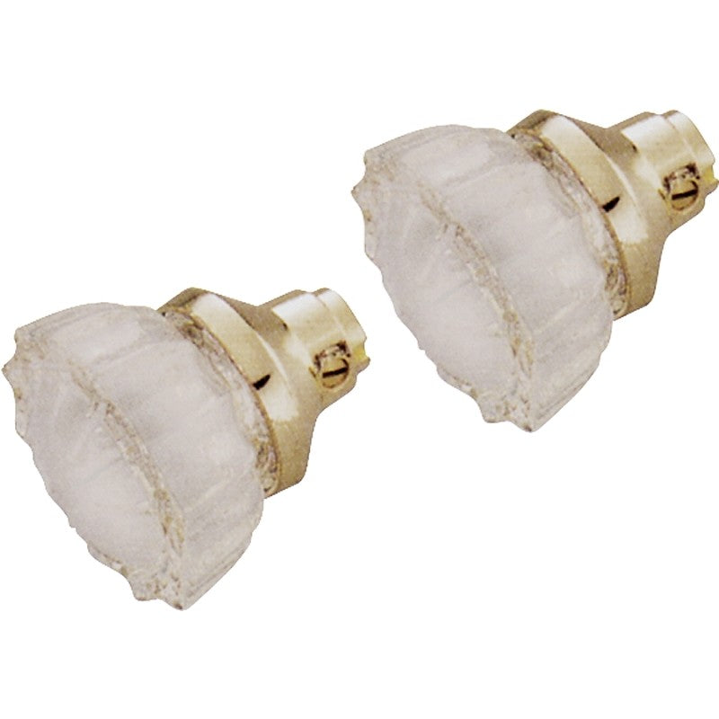 ProSource 7296510-3L Door Knob Set, Crystal Glass