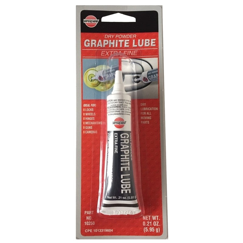 VersaChem 10250 Dry Graphite Lubricant, 0.21 oz Tube, Powder (Pack of 12)