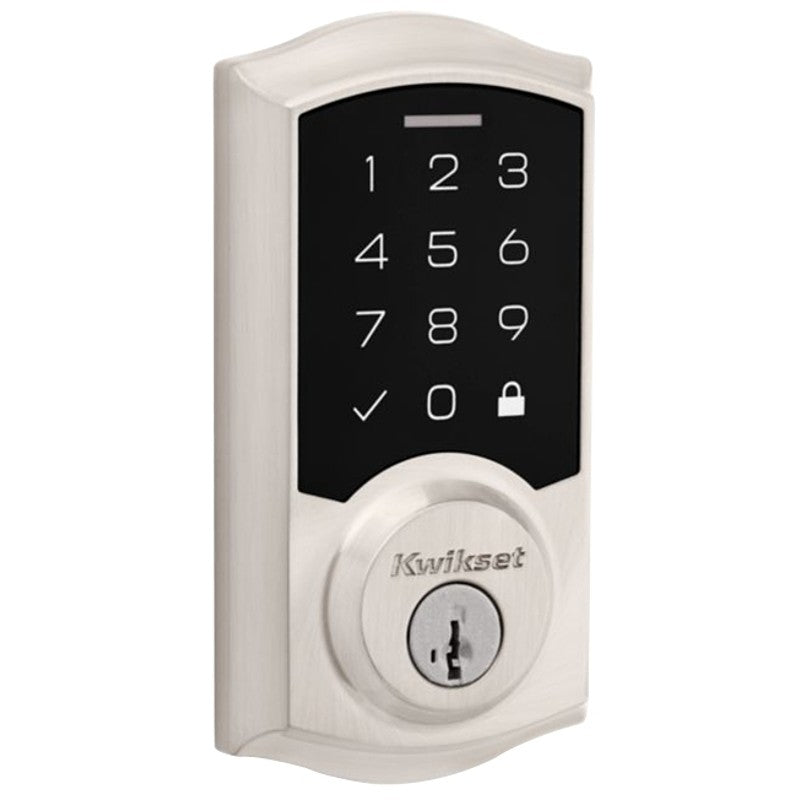 Kwikset 270 Series 9270 TRL 15 SMT RBP Smartcode Deadbolt, Traditional, 2 Grade, Keyed One-Side Key, Satin Nickel