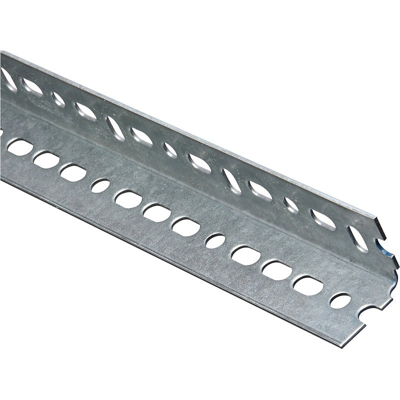 National Hardware 4020BC Series N182-766 Slotted Angle Stock, 1-1/2 in L Leg, 60 in L, 14 ga Thick, Steel, Galvanized
