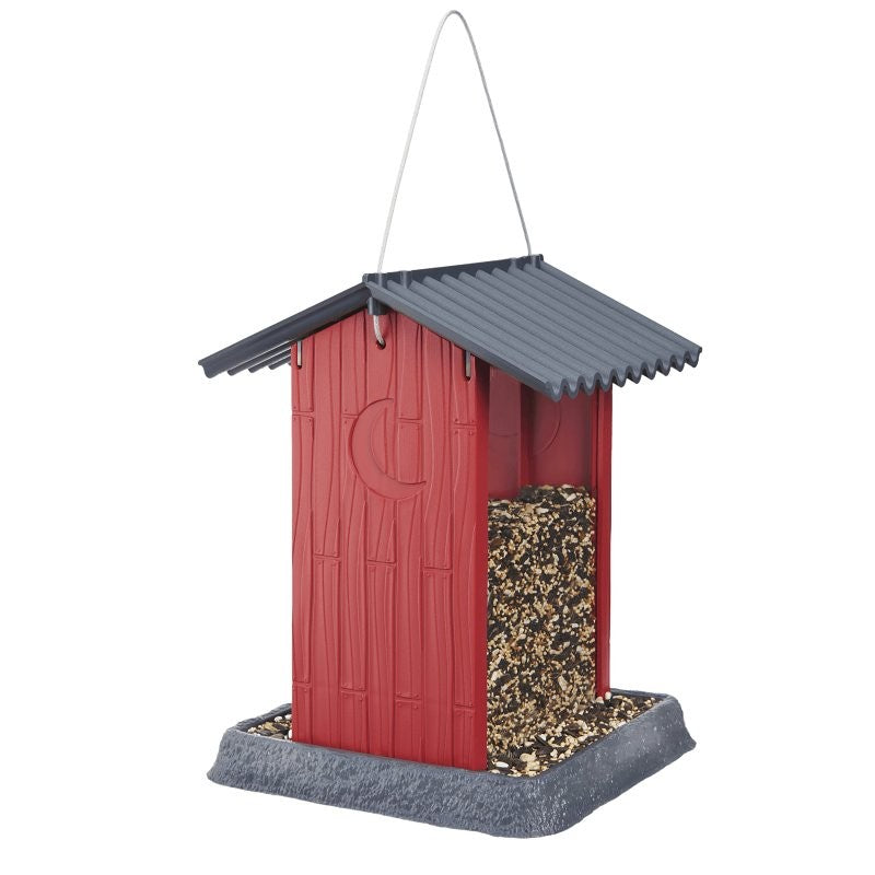 North States Village Series 9209 Hopper Bird Feeder, Shed, 4.25 lb, Safflower Seed, Sunflower Seed, Wild Bird, Plastic