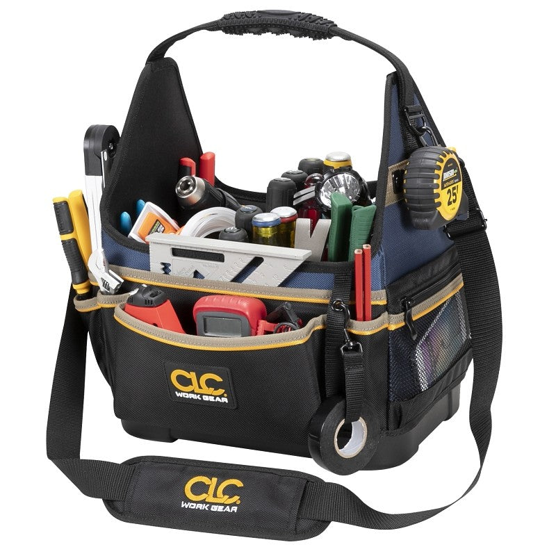 CLC Tool Works Series PB1531 Molded Base Electrical/HVAC Tool Carrier, 13 in W, 20-Pocket, 1680D Ballistic Polyester