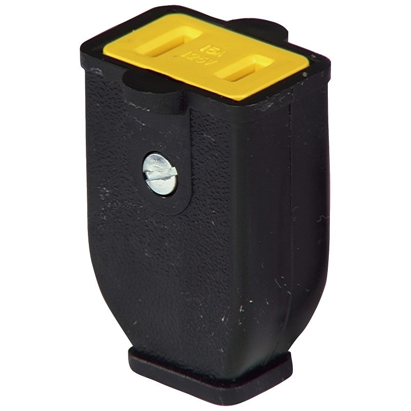 Eaton Wiring Devices SA155 Electrical Connector, Polarized, Spring Action, 21/64 in, 2-Pole, 15 A, 125 V, Black