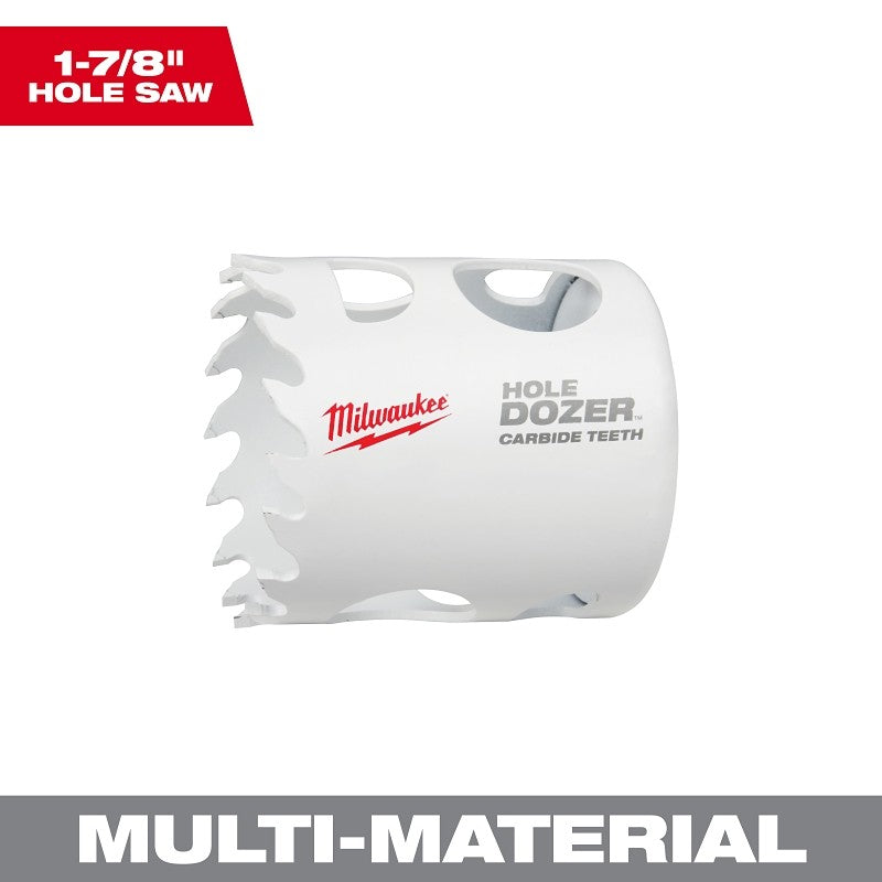 Milwaukee 49-56-0719 Hole Dozer, 1-7/8 in Dia, 1.62 in D Cutting, 4 TPI, Carbide Cutting Edge