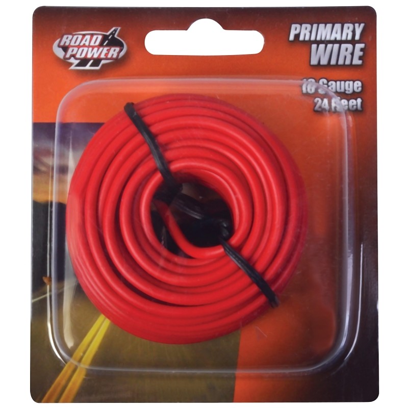 Road Power 55668033/16-1-16 Electrical Wire, 16 AWG Wire, 1-Conductor, 25/60 VAC/VDC, Copper Conductor, Red Sheath