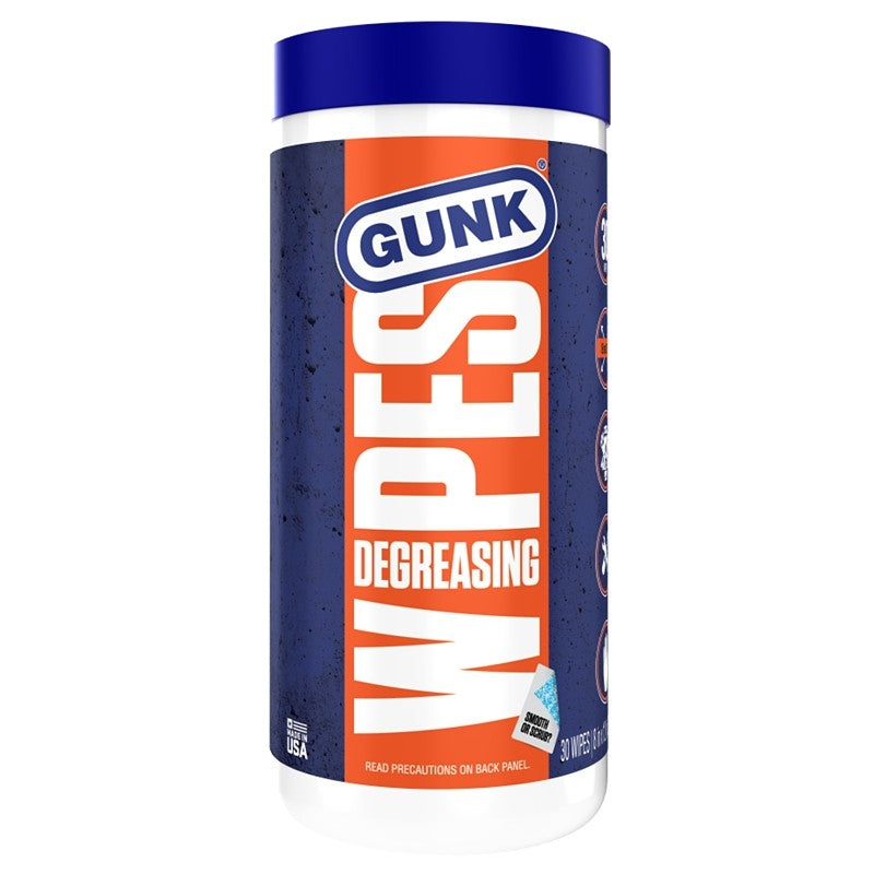 Gunk EDW30 Engine Degreasing Wipes, 12 in L, 8 in W