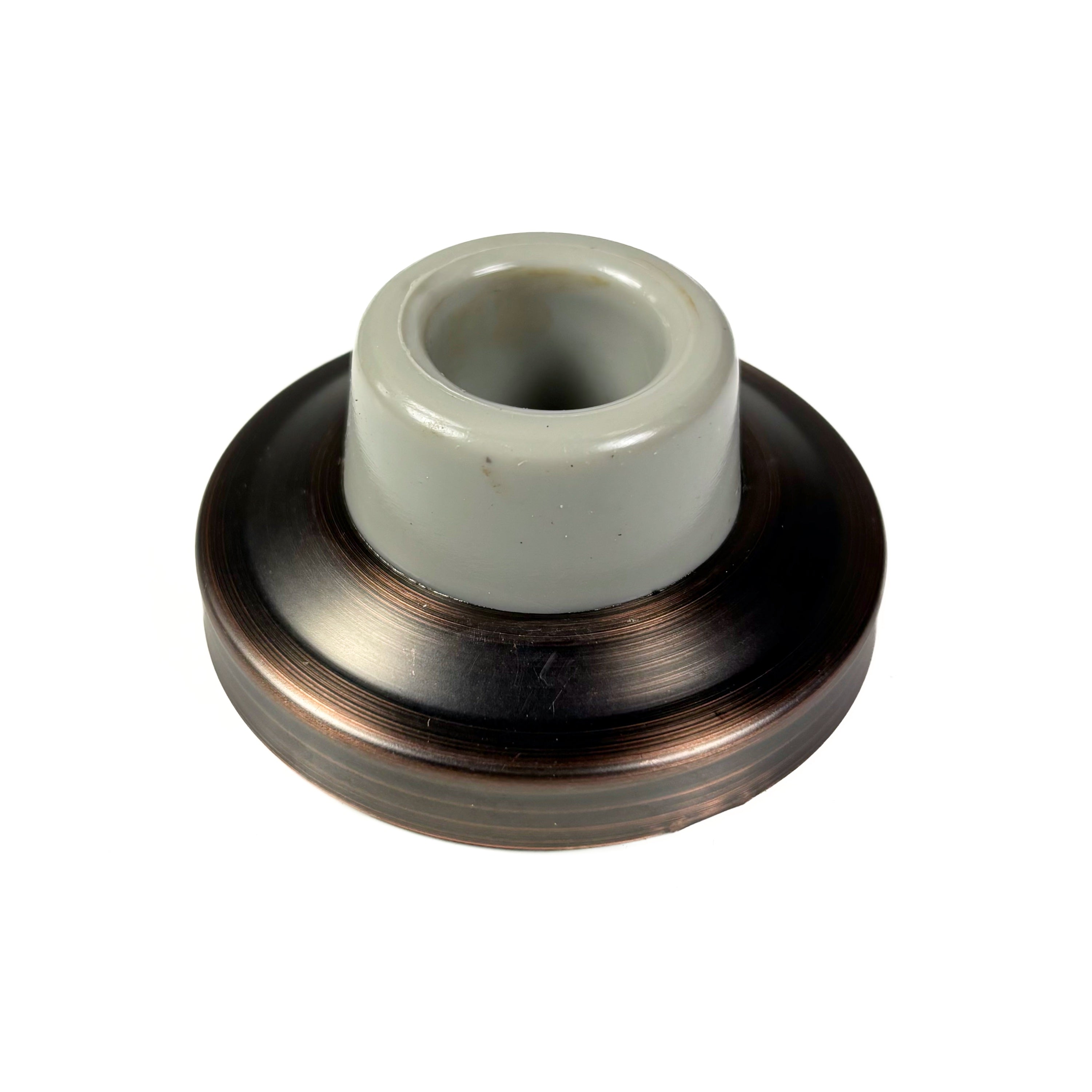 Concave Wall Door Stop 2-3/8 Inch Antique Brass On Brass (POS)