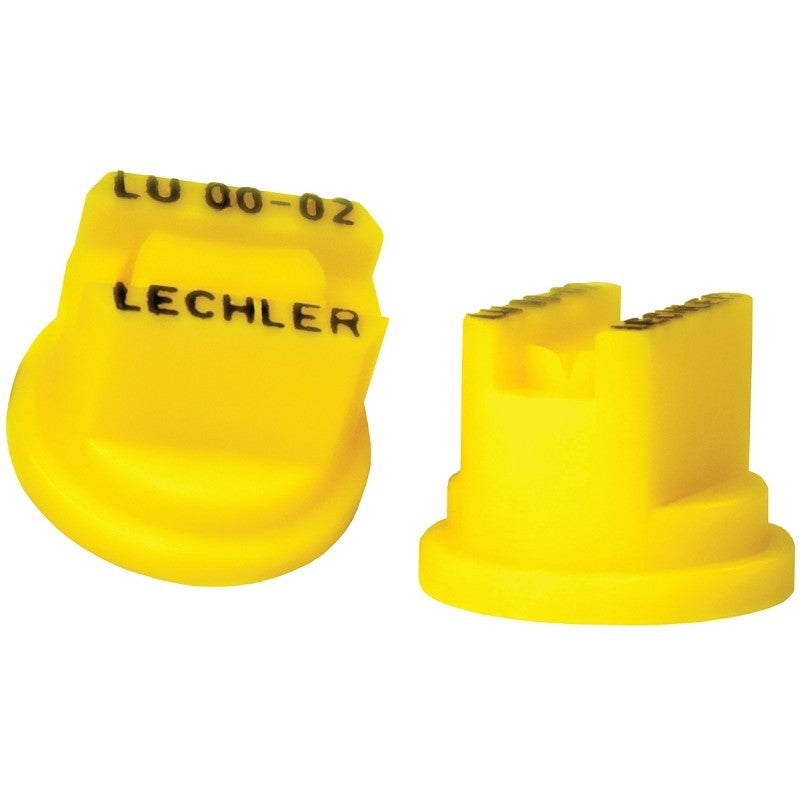 Green Leaf LU 80-02 6PK Spray Nozzle, Multi-Range Universal Flat, Polyoxymethylene, Yellow