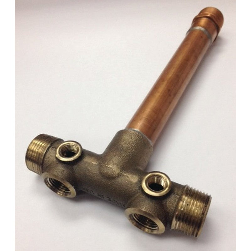 Simmons 709SB Tank Cross, 3/4 x 1 in, Female x Male, Copper/Silicone Bronze