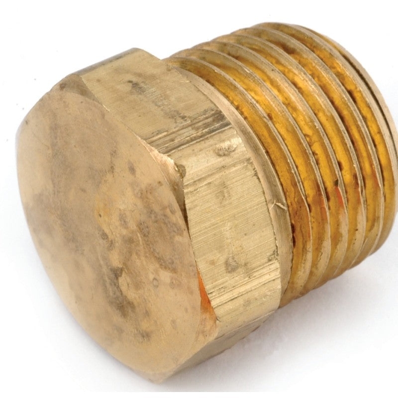 Anderson Metals 756121-04 Pipe Plug, 1/4 in, MPT, Brass