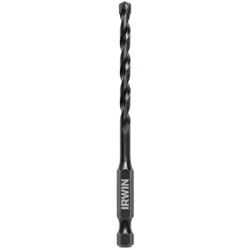 Irwin 1870543 Impact Drill Bit, 3/16 in Dia, 4 in OAL, 1-Flute, 1/4 in Dia Shank, Hex Shank