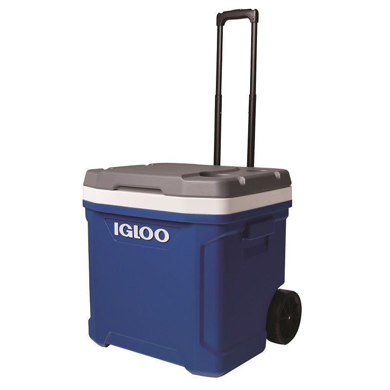Igloo Ecocool Series 0034664 Latitude Roller Cooler, 60 qt Cooler, Majestic Blue/Meteorite