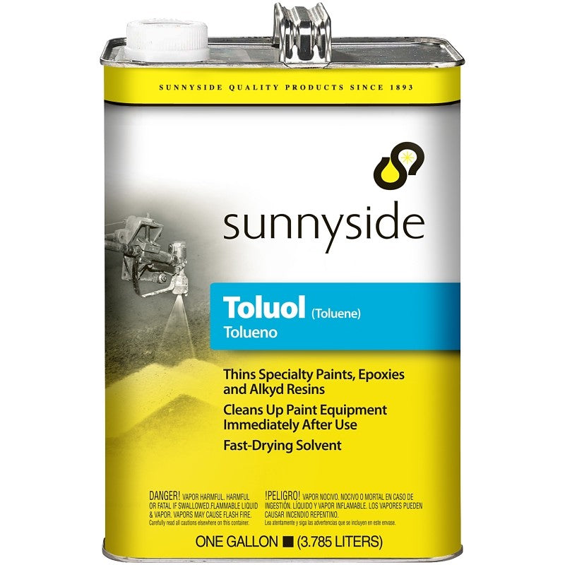 Sunnyside 821G1 Toluene Thinner, Liquid, Characteristic, Colorless, 1 gal (Pack of 2)