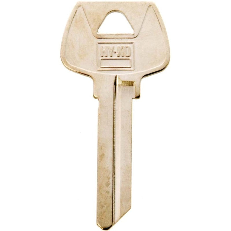 Hy-Ko 11010S22 Key Blank, Brass, Nickel, For: Sargent Cabinet, House Locks and Padlocks, S22 Key Number (Pack of 10)