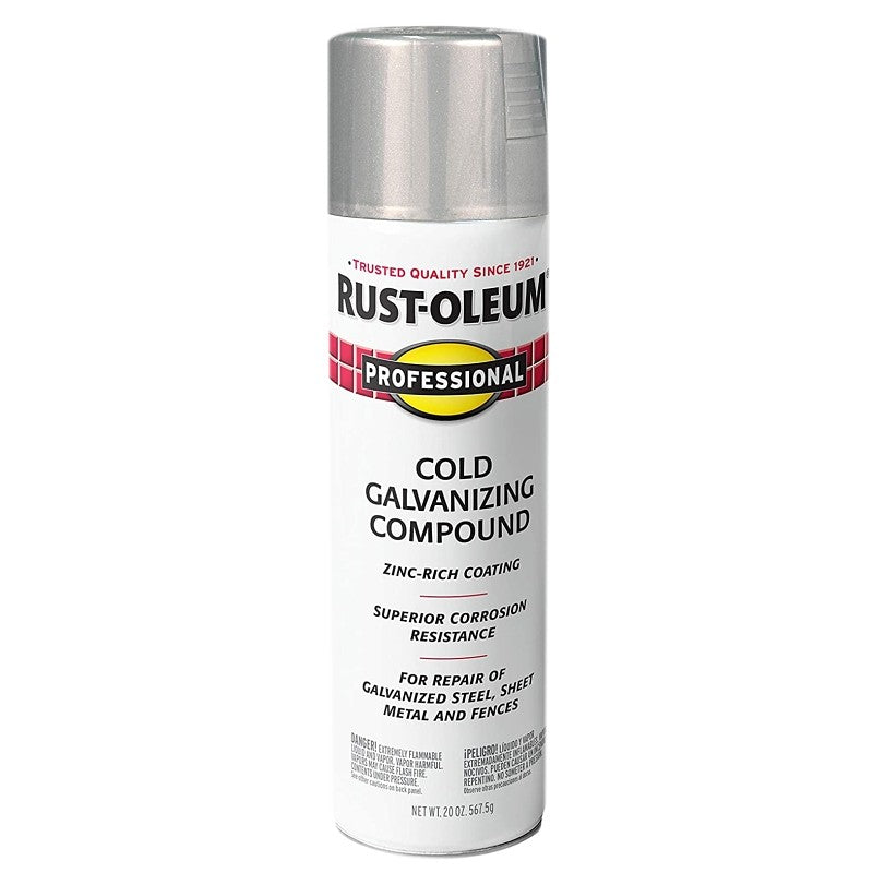 Rust-Oleum 7585838 Galvanizing Compound Paint, Cold Gray, Flat/Matte, 20 oz