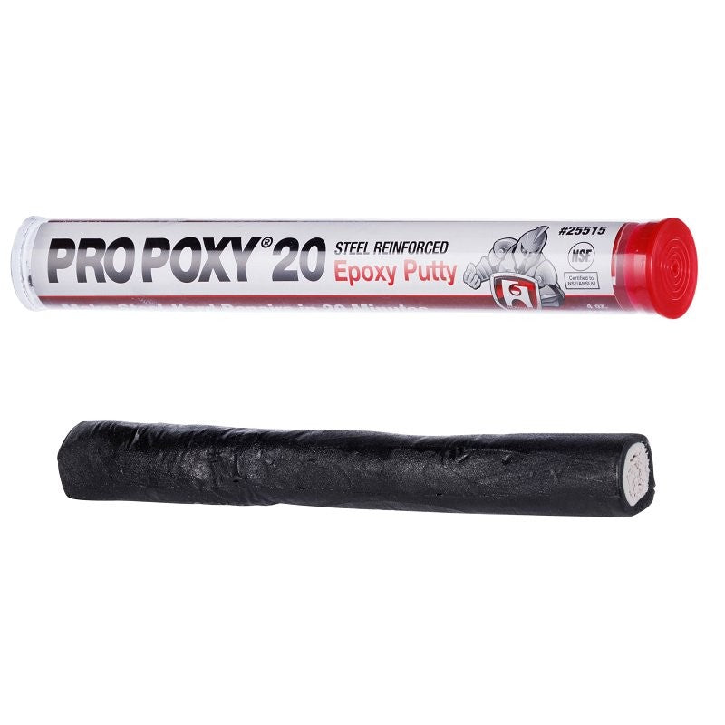 Hercules ProPoxy 20 Series 25515 Epoxy Putty, Solid, Black/White, 4 oz