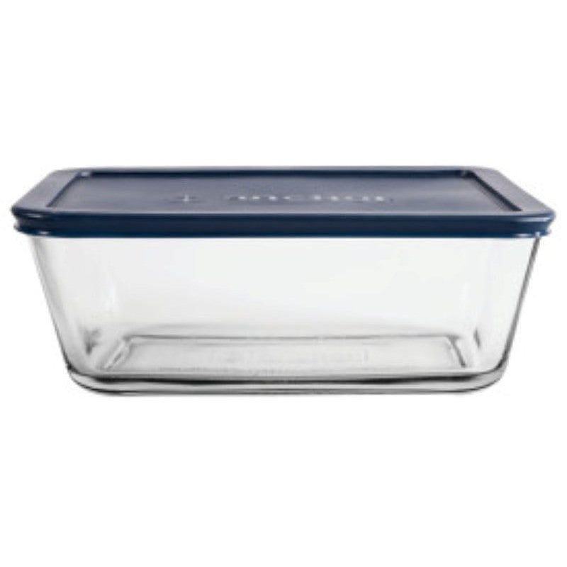 Anchor Hocking 85912L20 Kitchen Food Storage with Lid, 4-3/4 Cup, Glass, Clear, 8 in Dia, 3.4 in H