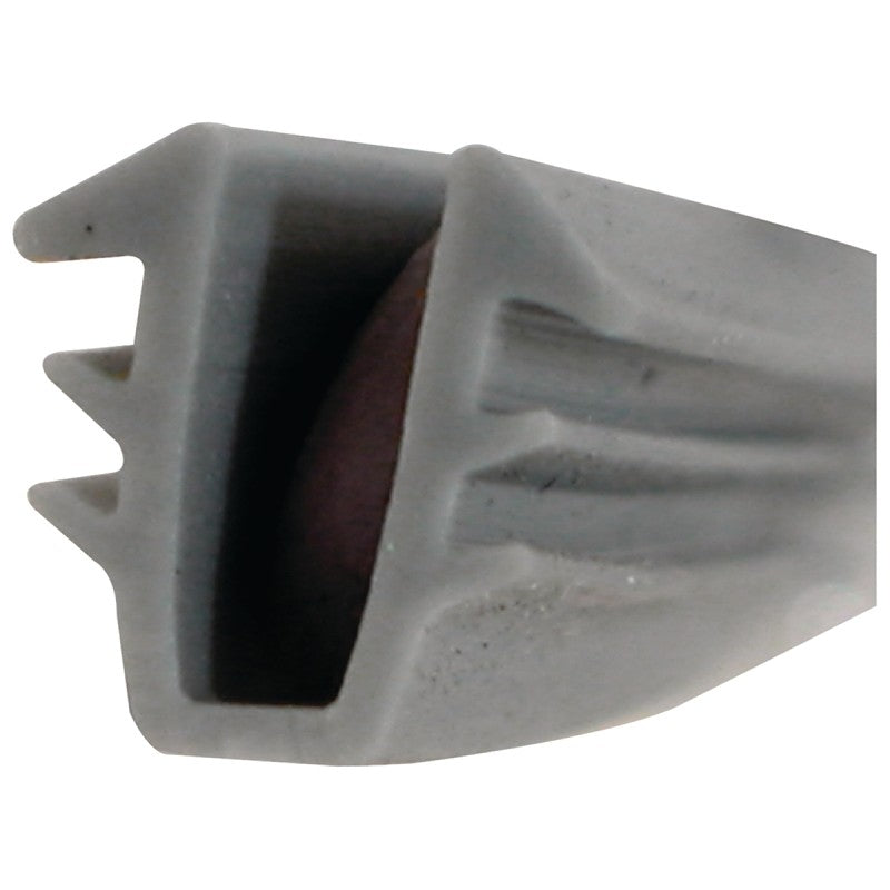 Make-2-Fit P 7732 Glass Glazing Channel, 5/32 to 7/32 in W, 200 ft L, Vinyl, Gray