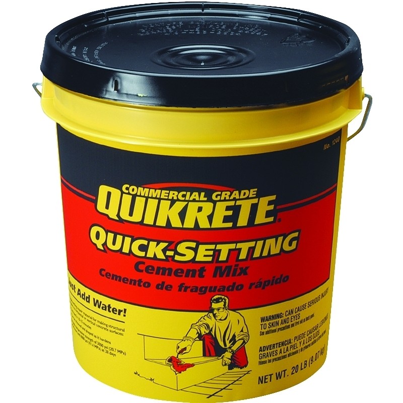 Quikrete 1240-20 Cement, Brown/Gray, 20 lb Pail