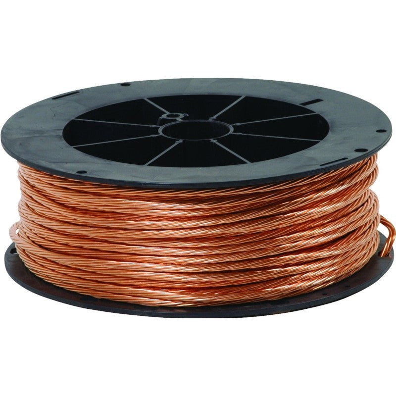Southwire 4STRDX200BARE Bare Electrical Wire, Stranded, 4 AWG Wire, 198 ft L, Copper Conductor