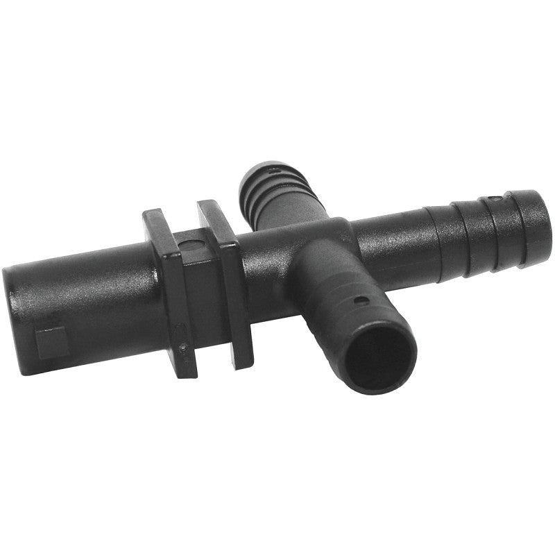 Green Leaf Y8231017 Dry Boom Nozzle Body Cross, 3/4 in, Quick x Hose Barb, 7 psi Pressure, EPDM Rubber