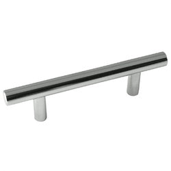 Laurey Melrose Series 87026 Cabinet Pull, 127 mm L Handle, 32 mm H Handle, Steel, Polished Chrome