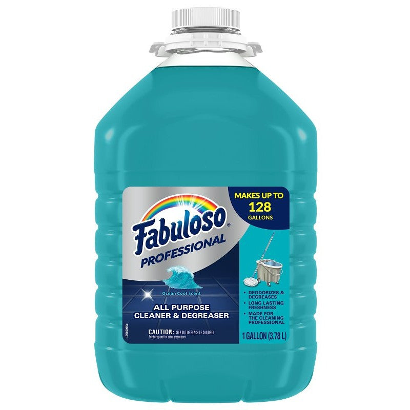 Fabuloso 04373 All-Purpose Cleaner, 1 gal Bottle, Liquid, Ocean Cool, Blue
