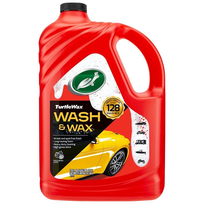 Turtle Wax 53499 Car Wash and Wax, 128 oz, Liquid