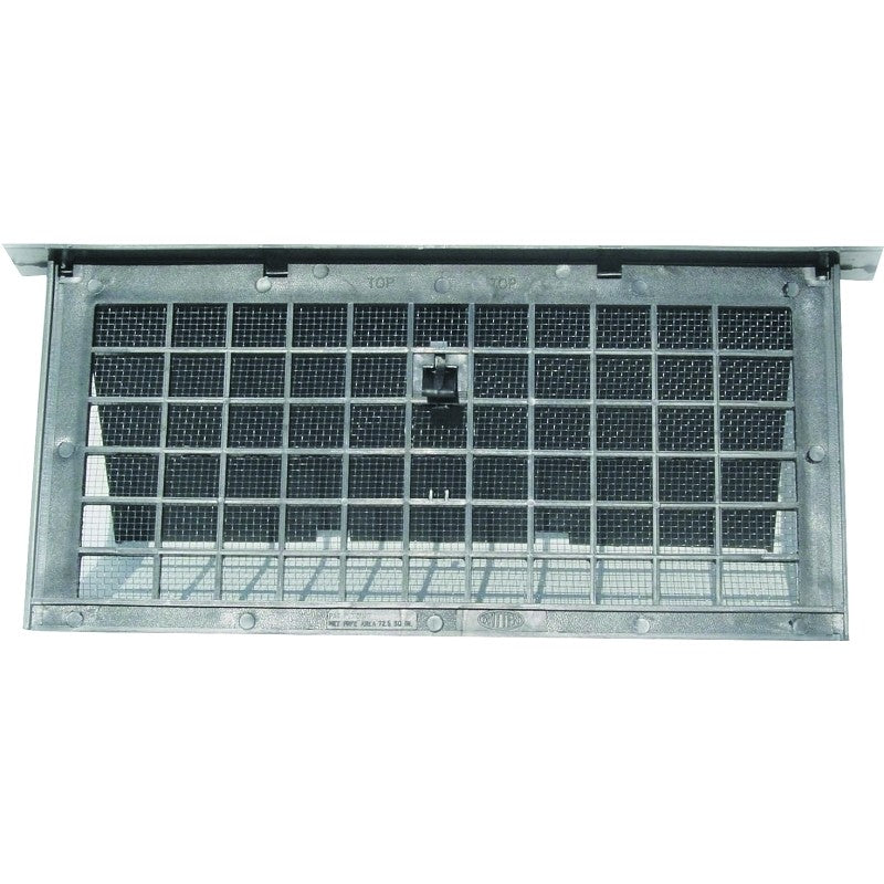 Witten Vent PMD-1BLACK Foundation Vent, 72 sq-in Net Free Ventilating Area, Mesh Grill, Polypropylene, Black Oxide (Pack of 12)