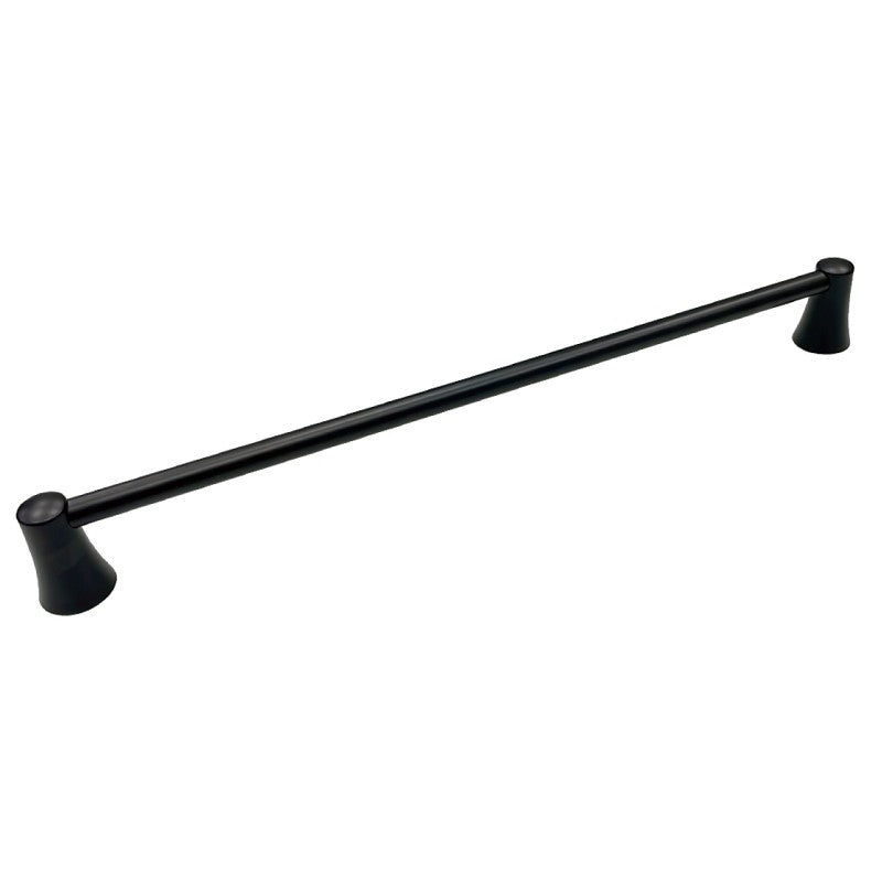 Boston Harbor 8724 Towel Bar, 24 in L Rod, Zinc/Aluminum, Matte Black, Wall Mounting