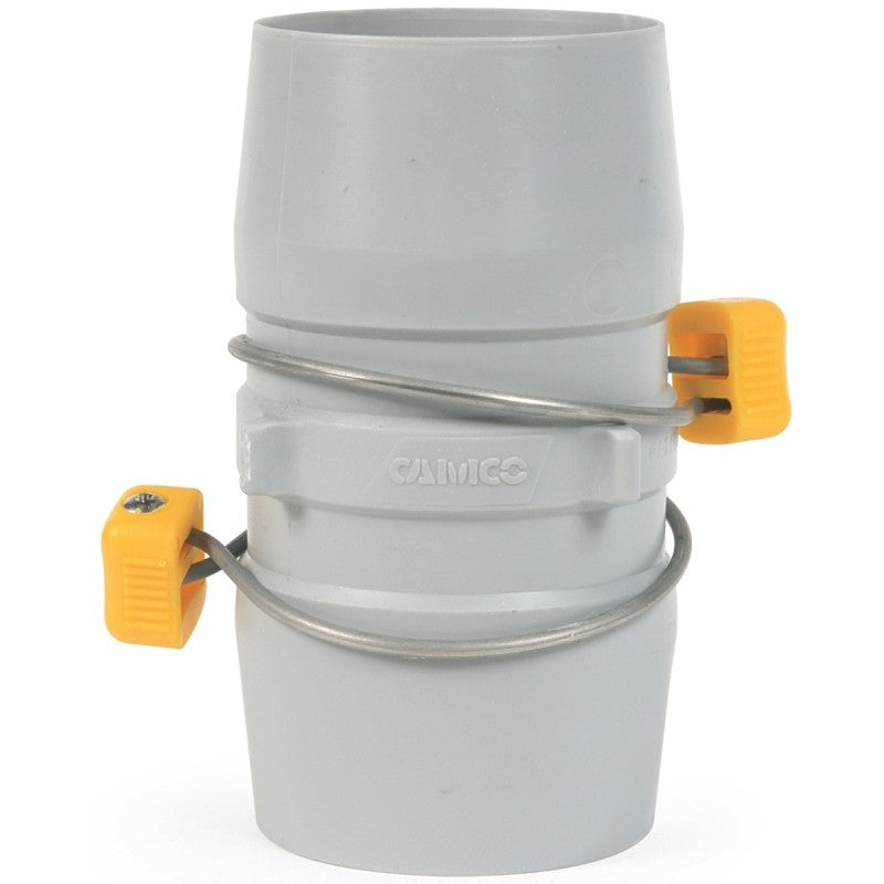 Camco USA Easy Slip 39163 Hose Coupler, 3 in ID, 80 psi Pressure, Plastic (Pack of 2)