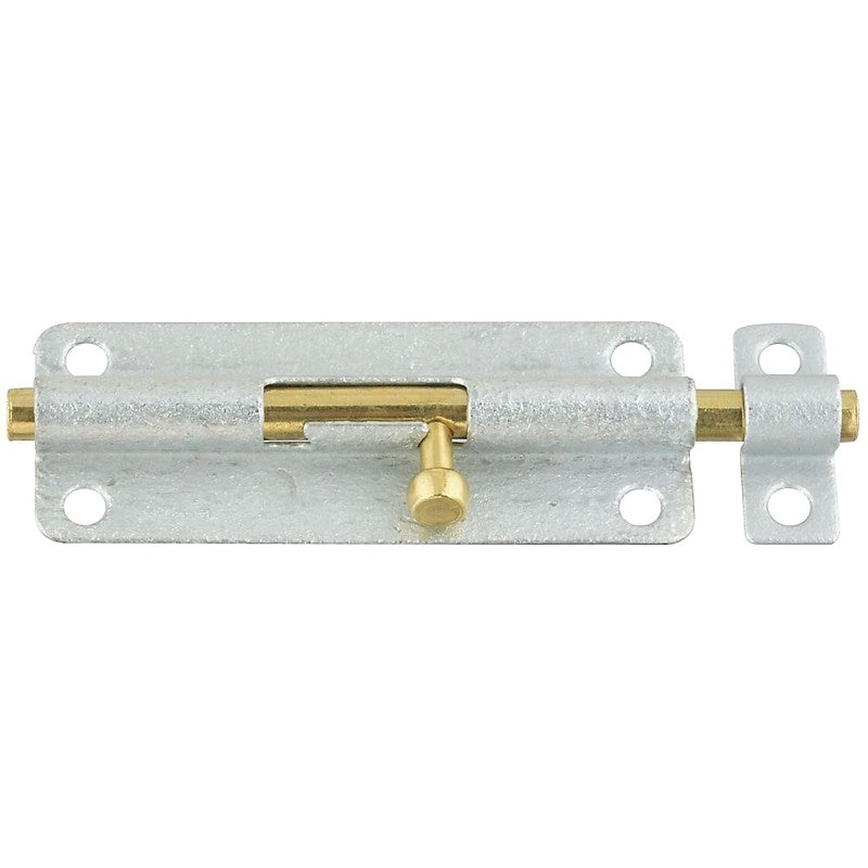 National Hardware N151-910 Barrel Bolt, 0.32 in Dia Bolt Head, 5 in L Bolt, Galvanized