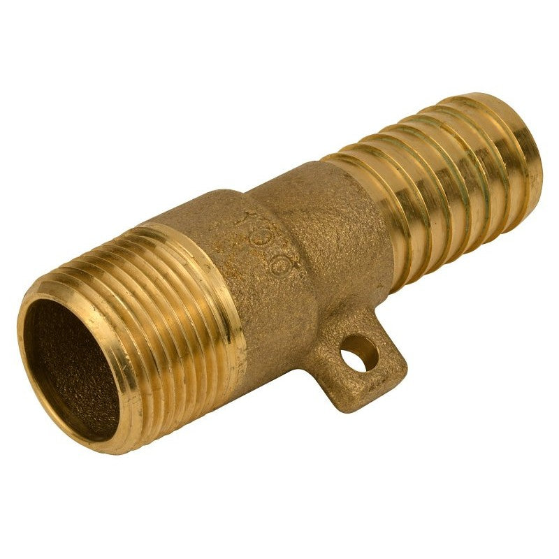 Water Source MAR100NL Pipe Adapter with Rope Loop, 1 in, MNPT x Barb, Brass
