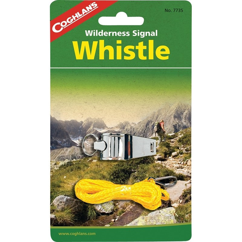 Coghlan's 7735 Camp Whistle With Lanyard, Nickel