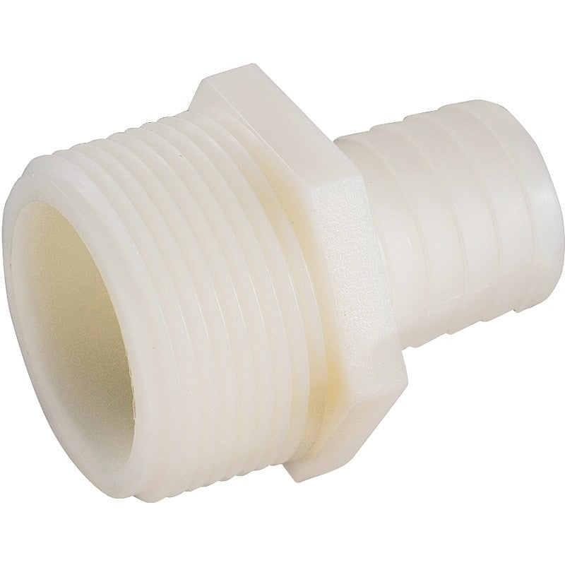 Anderson Metals 53701-0808 Hose Insert Adapter, 1/2 in, Barb, 1/2 in, MIP, 150 psi Pressure, Nylon