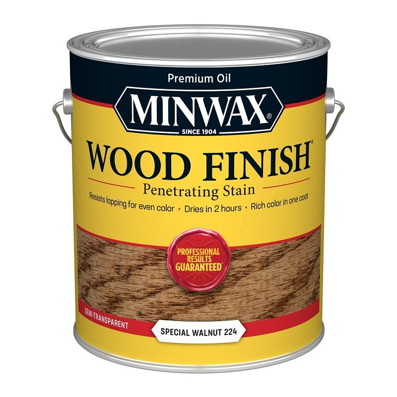 Minwax 71006000 Wood Stain, Oil Base, Special Walnut, Liquid, 1 gal, Can (Pack of 2)