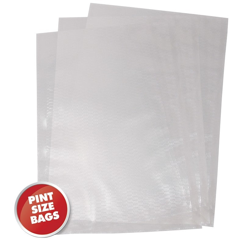 Weston 30-0106-W Series Vacuum Seal Bag, 10 in L, 6 in W, Plastic, Clear