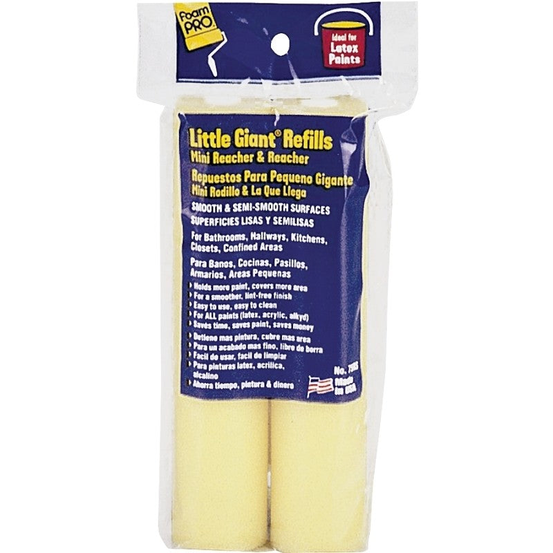 Foampro 75RS Trimmer Refill, 3/8 in Thick Nap, 6 in L, Foam Cover