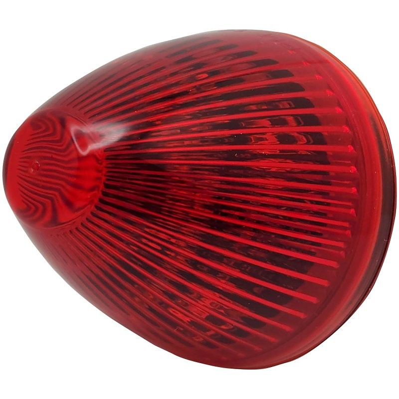 PM V166R Marker Light, 12 V, LED Lamp, Red Lens, Grommet