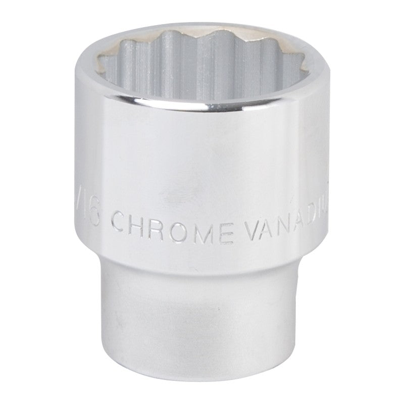 Vulcan MT-SS6042 Drive Socket, 1-5/16 in Socket, 3/4 in Drive, 12-Point, Chrome Vanadium Steel, Chrome