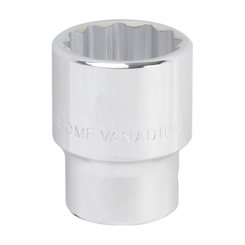 Vulcan MT-SM6032 Drive Socket, 32 mm Socket, 3/4 in Drive, 12-Point, Chrome Vanadium Steel, Chrome