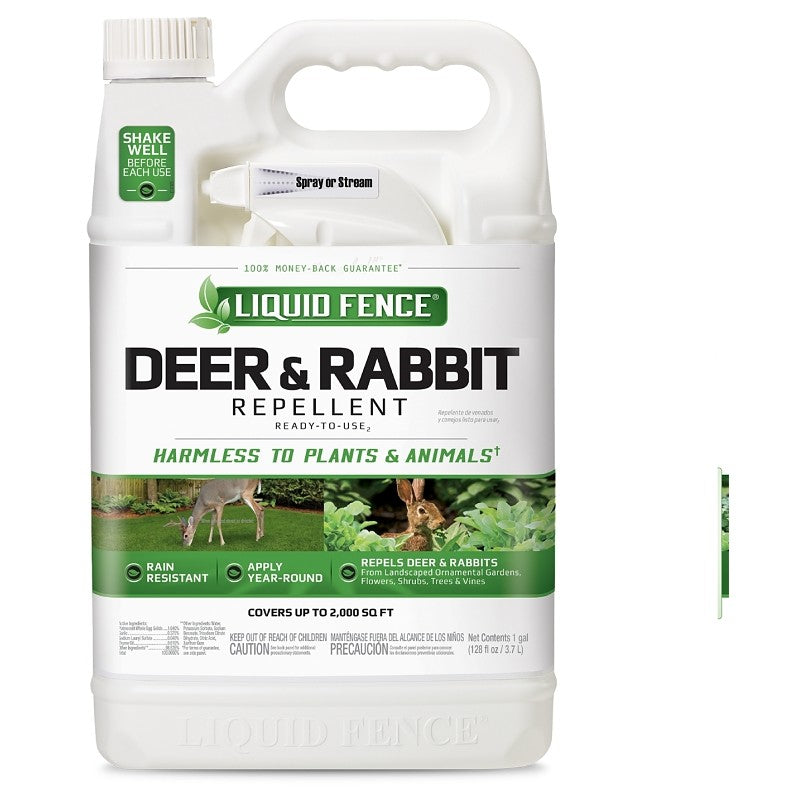 Liquid Fence HG-70109 Deer and Rabbit Repellent, Ready-to-Spray, 2000 sq-ft Coverage